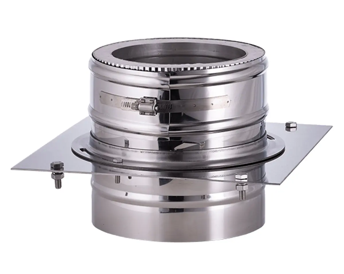 Bevestigingsplaat voor gevelmontage Ø 200/150mm 0,5mm RVS