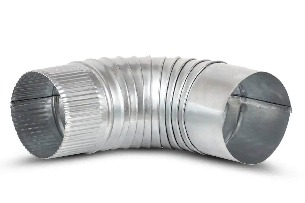 Bocht 90˚ Gegalvaniseerd 0.5mm Ø 160mm