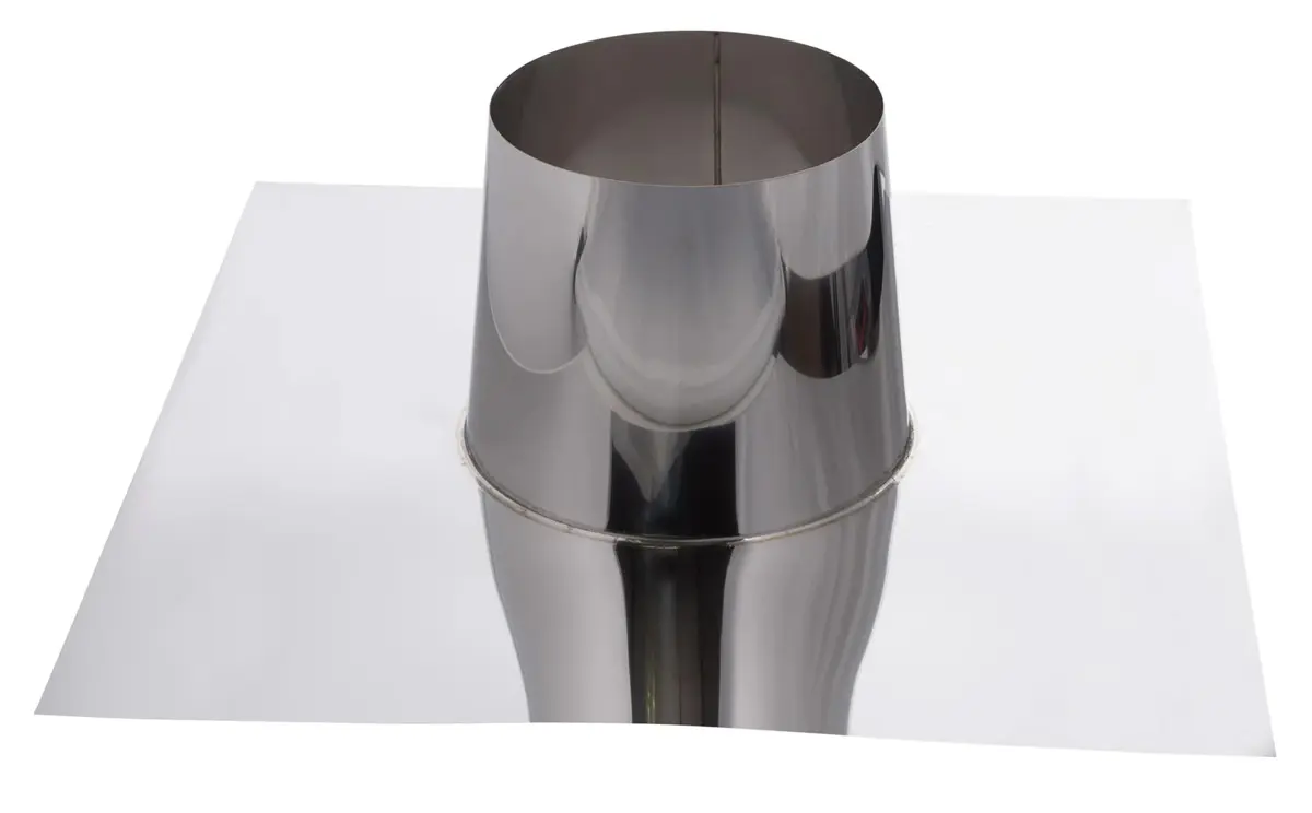 Dakdoorvoer RVS 200mm voor dakhelling 0-30˚