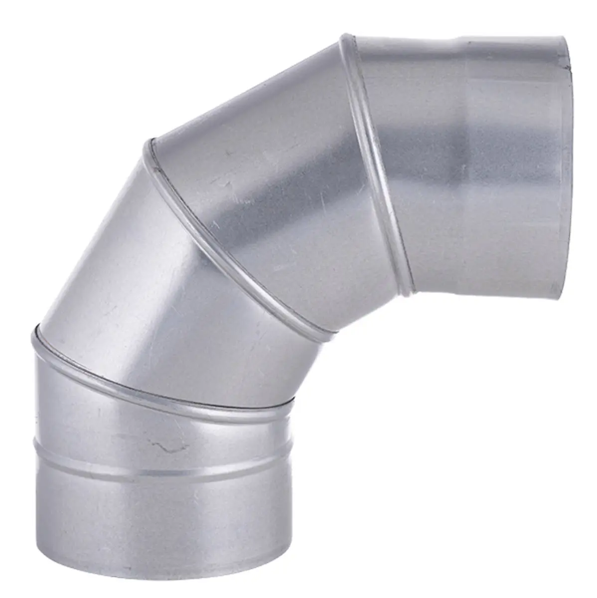 Gegalvaniseerde Bocht 90˚   Ø 125mm 0,5mm