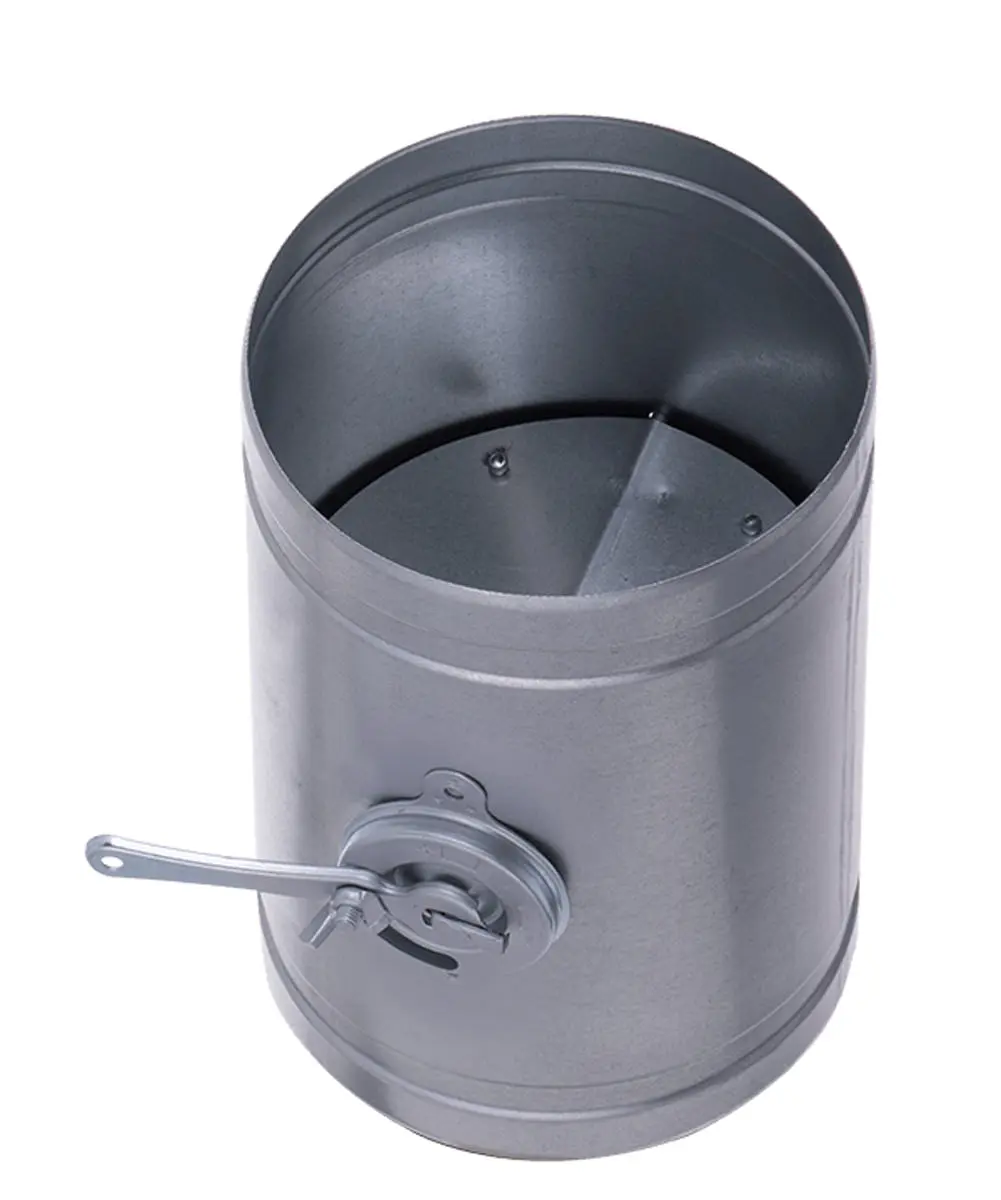 Gegalvaniseerde Smoorklep met hendel Ø 130mm 0,5mm