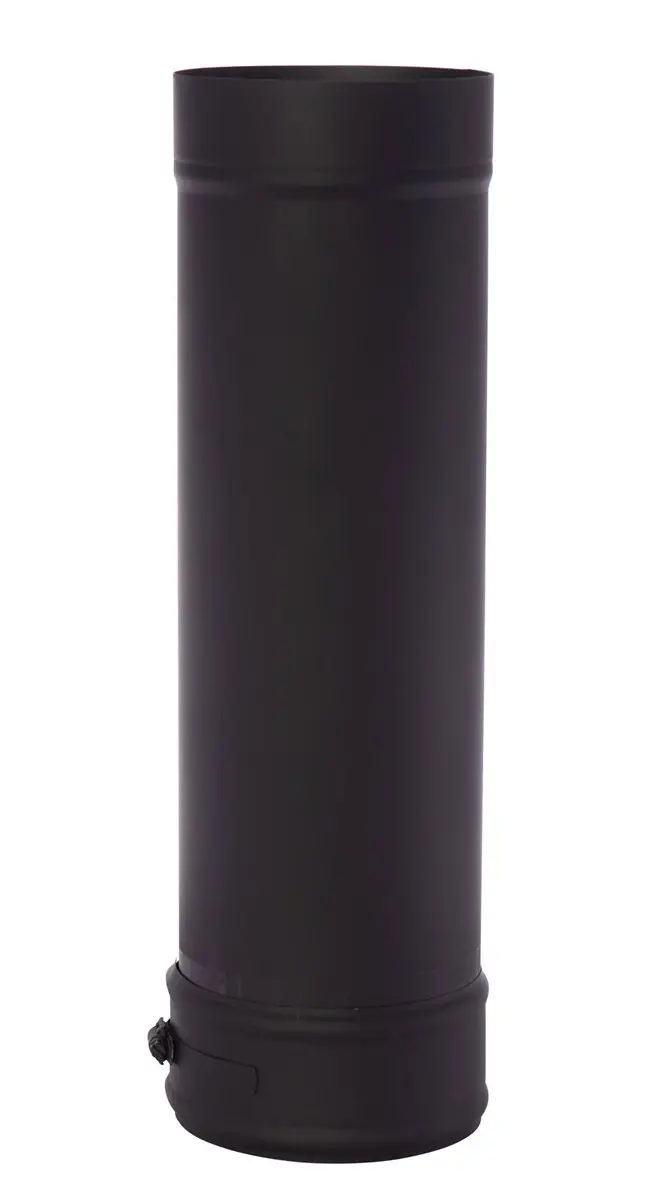 Kachelpijp 300mm Ø 150 1mm zwart