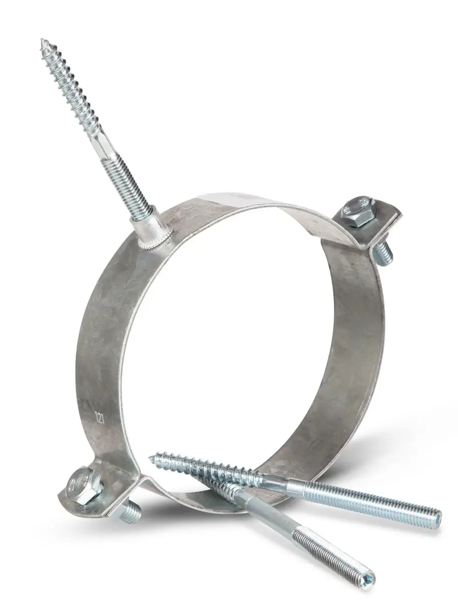 Muurbeugel Ø 139mm verzinkt 9cm stokeind