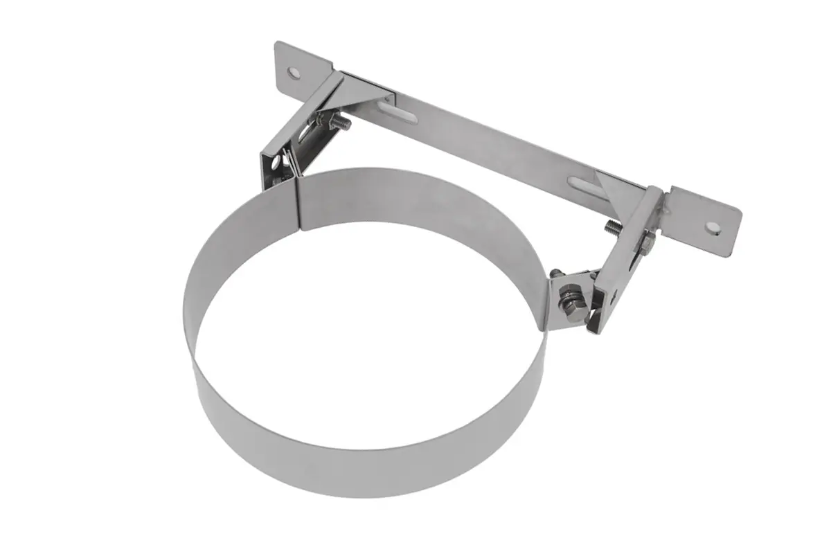 Muurbeugel Ø 200mm 0,5mm RVS