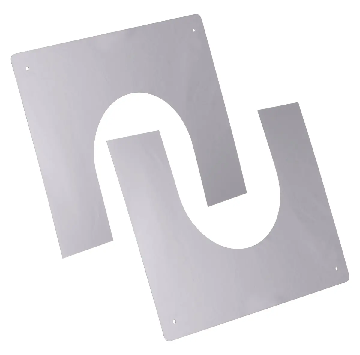 RVS  Ø200  Afdekplaat