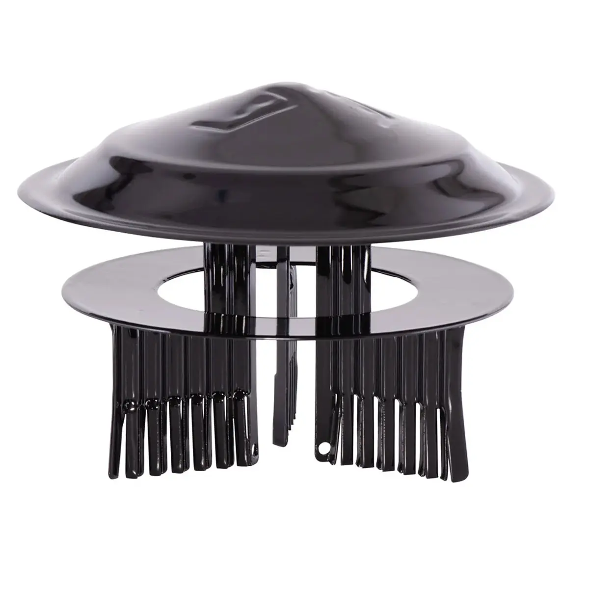 Regenkap Emaille Zwart voor kachelpijpen van 80-150mm