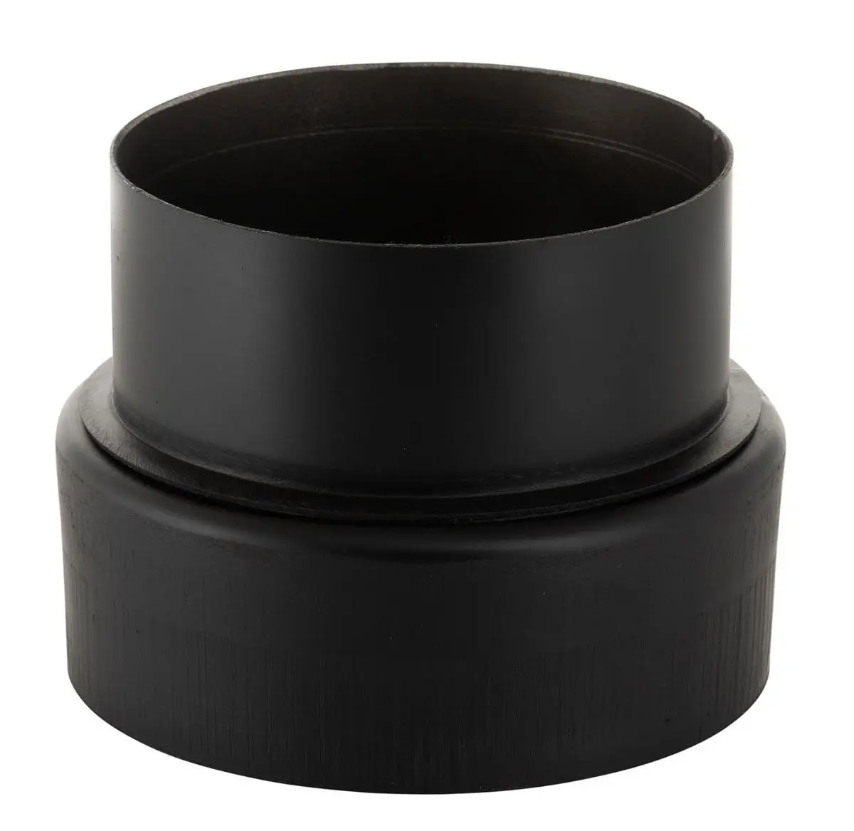 Verloop Ø 180m / Ø 150v  2mm Zwart