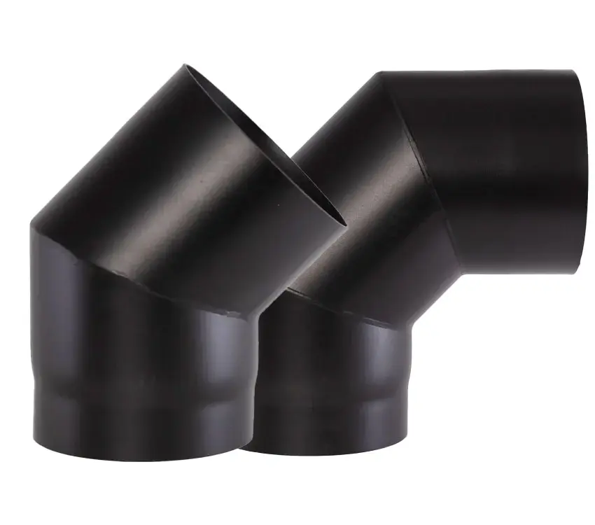 Dikwandige kachelpijpen 2mm staal / Bocht / 150