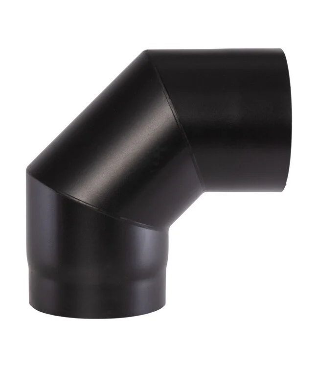 Dikwandige kachelpijpen 2mm staal / Bocht / 200