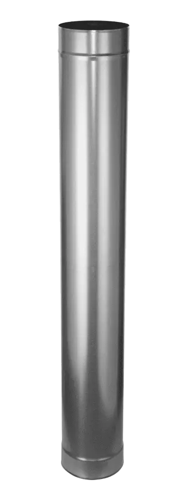 Gegalvaniseerd rookkanaal 1000mm  Ø140mm 0,5mm