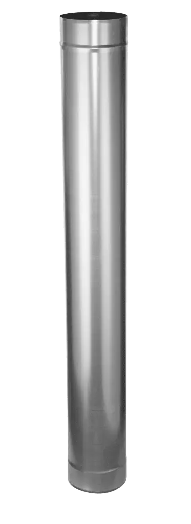 Gegalvaniseerd rookkanaal 1000mm  Ø125mm 0,5mm