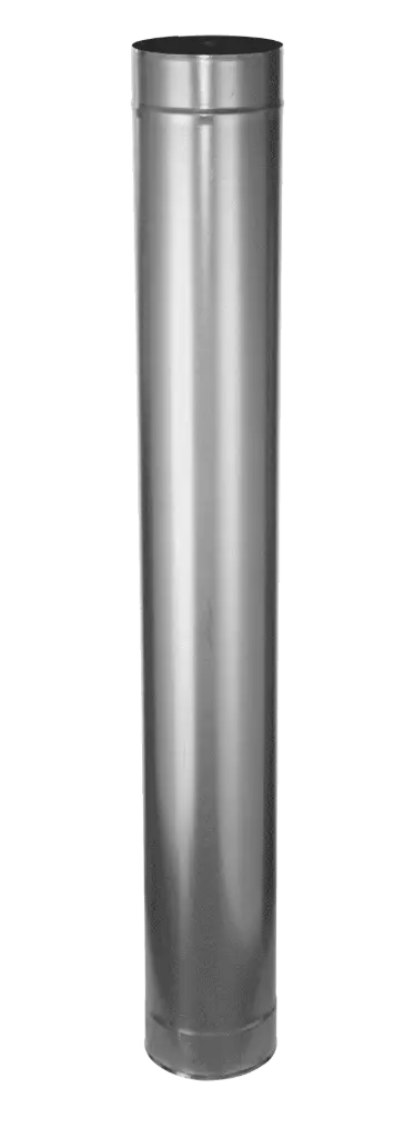 Gegalvaniseerd rookkanaal 1000mm  Ø130mm 0,5mm