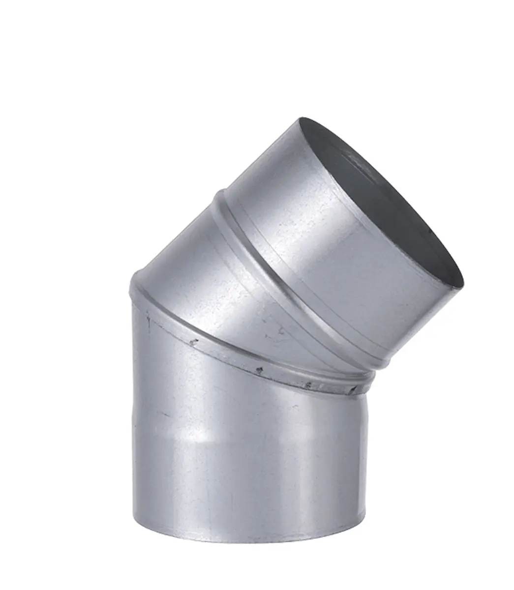 [501254] Gegalvaniseerde Bocht 45˚  Ø 100mm 0,5mm