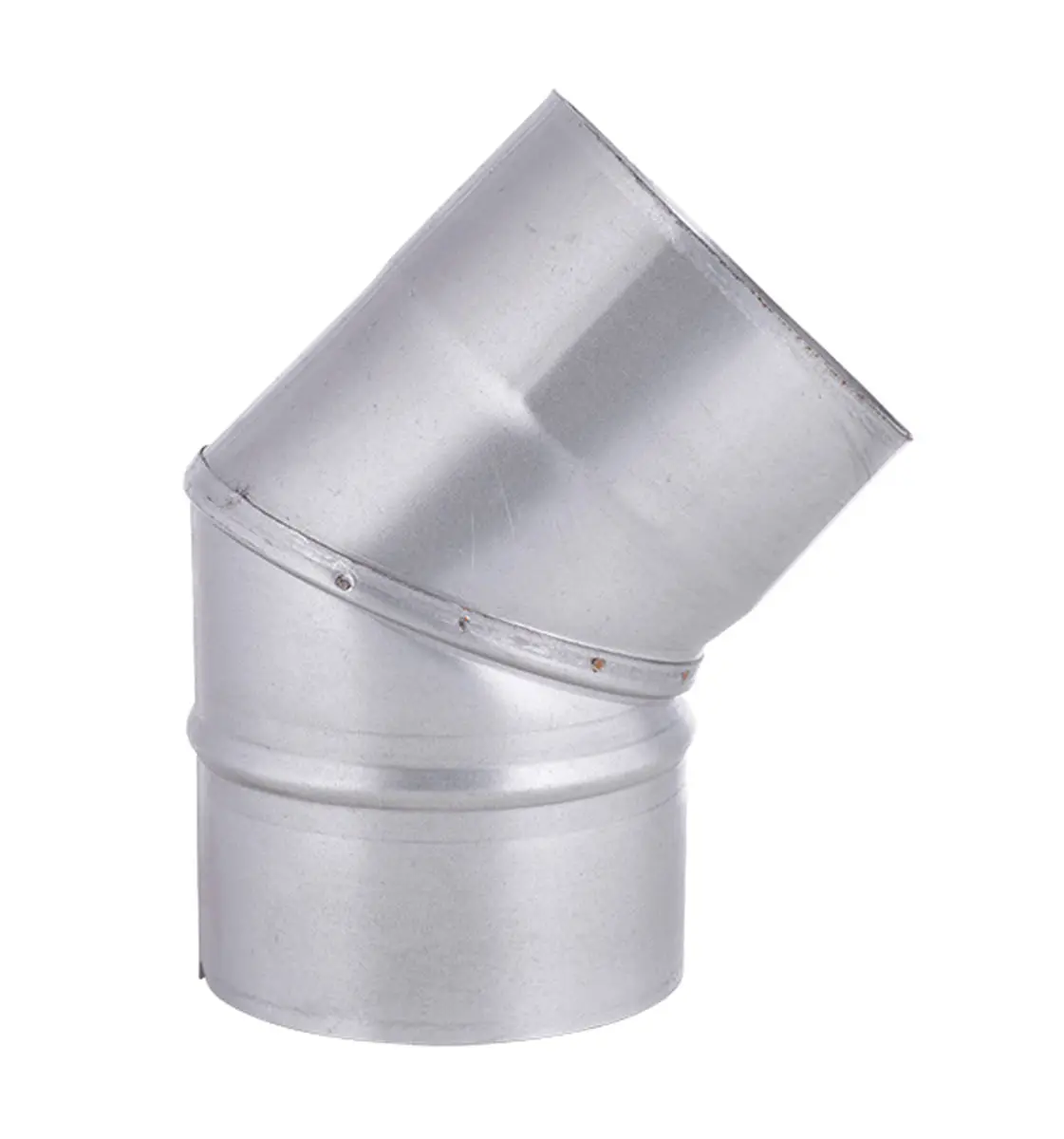 [501257] Gegalvaniseerde Bocht 45˚  Ø 125mm 0,5mm