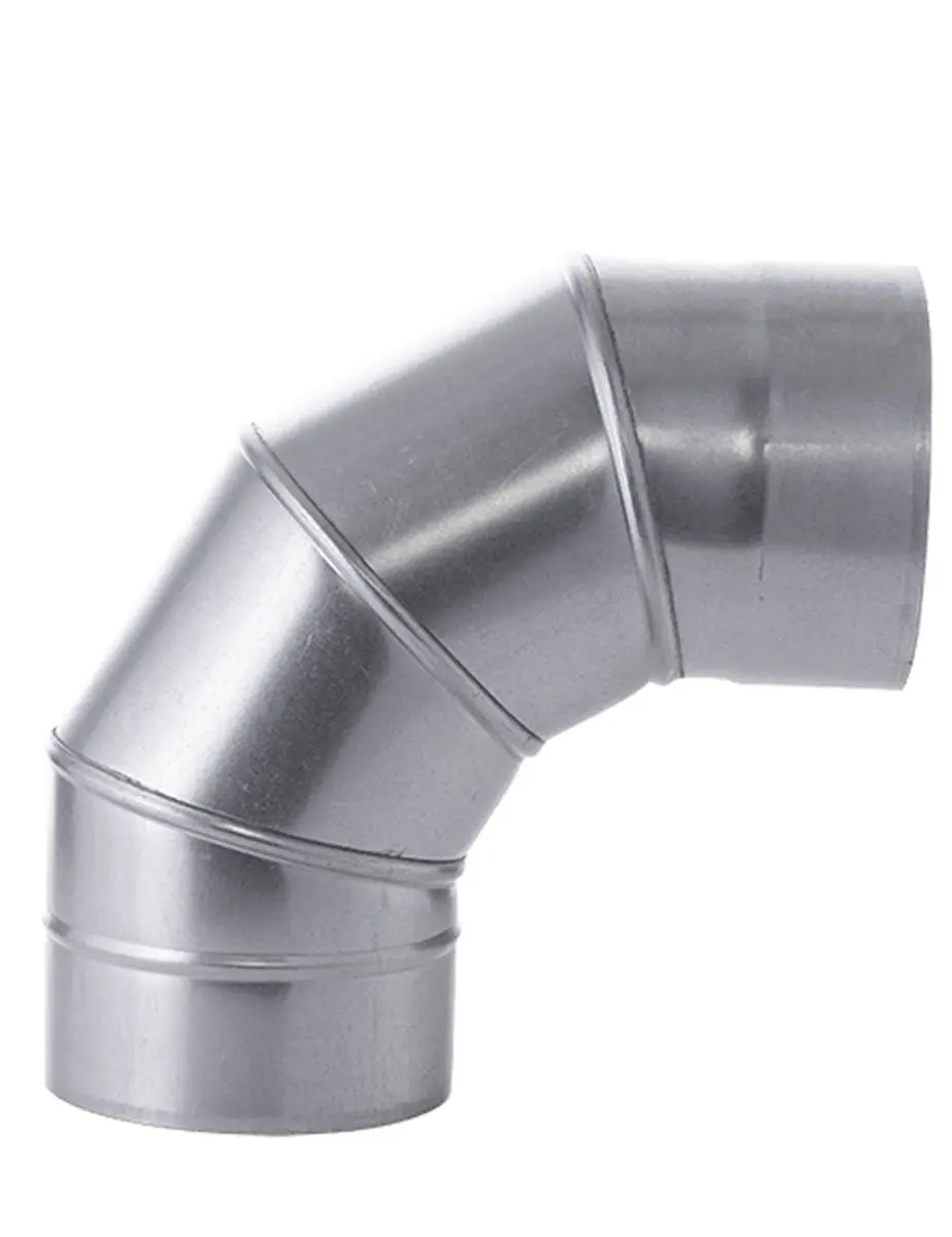 [501268] Gegalvaniseerde Bocht 90˚   Ø 130mm 0,5mm