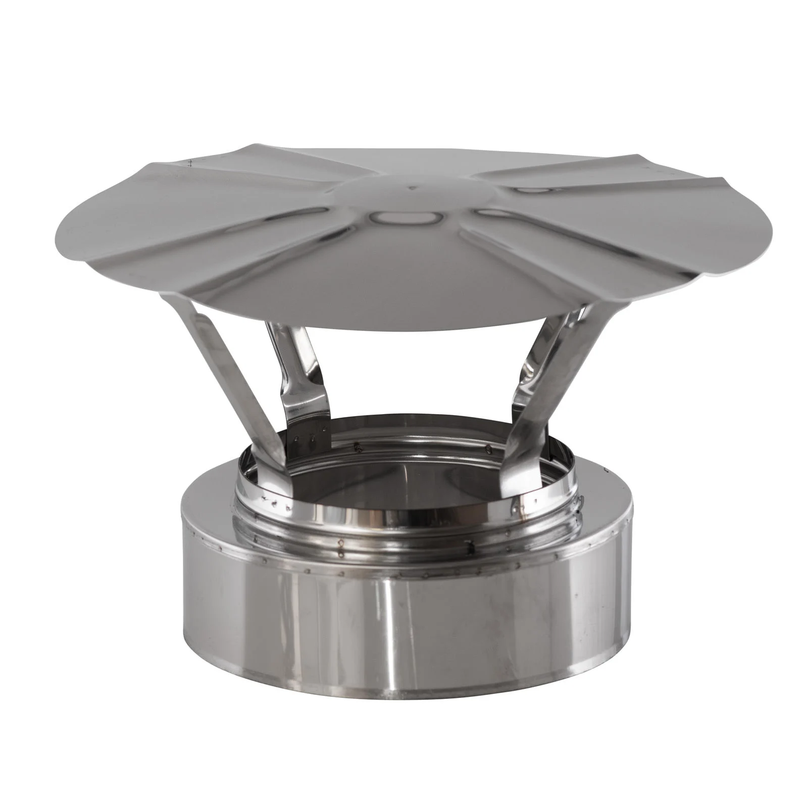 [501340] Regenkap RVS voor dubbelwandig 150 - 200mm