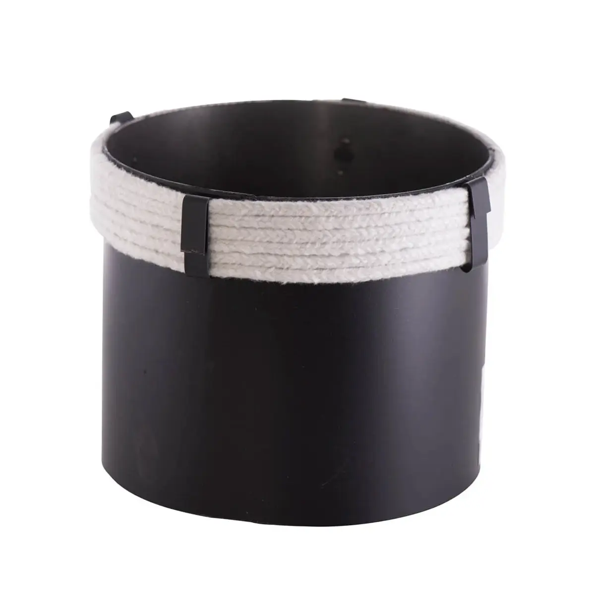 [11-180-200C] Schoorsteen adapter Ø 180 / Ø 200 2mm zwart