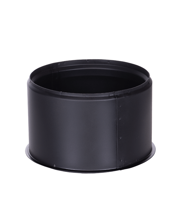 [501433] Schoorsteen insert dubbel Ø 180mm 2mm zwart