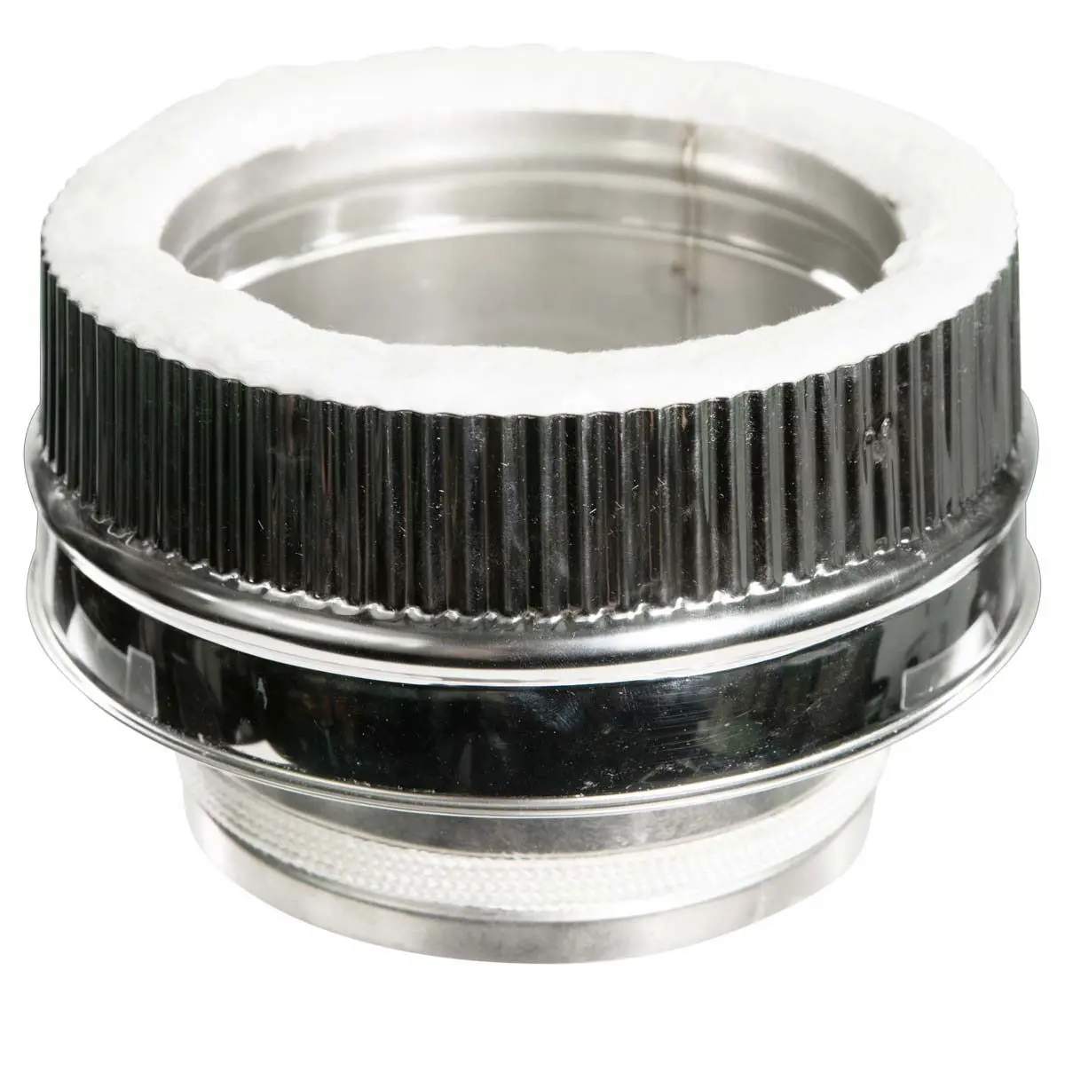 Verloop 150mm. enkelwandig naar dubbelwandig 150/200