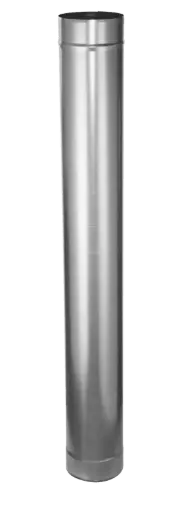 [501247] Gegalvaniseerd rookkanaal 1000mm  Ø125mm 0,5mm