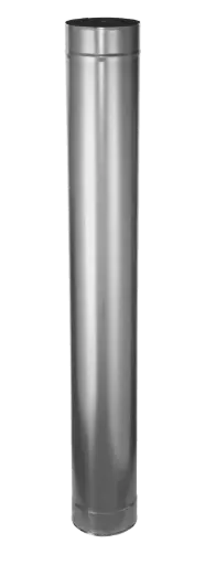 [501248] Gegalvaniseerd rookkanaal 1000mm  Ø130mm 0,5mm