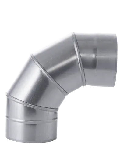 [501264] Gegalvaniseerde Bocht 90°   Ø100mm 0,5mm